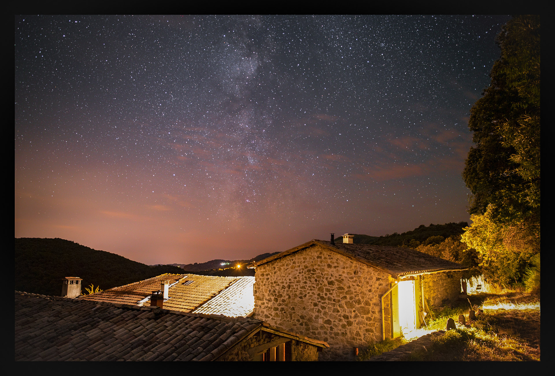 Ciel nocturne en Ardèche